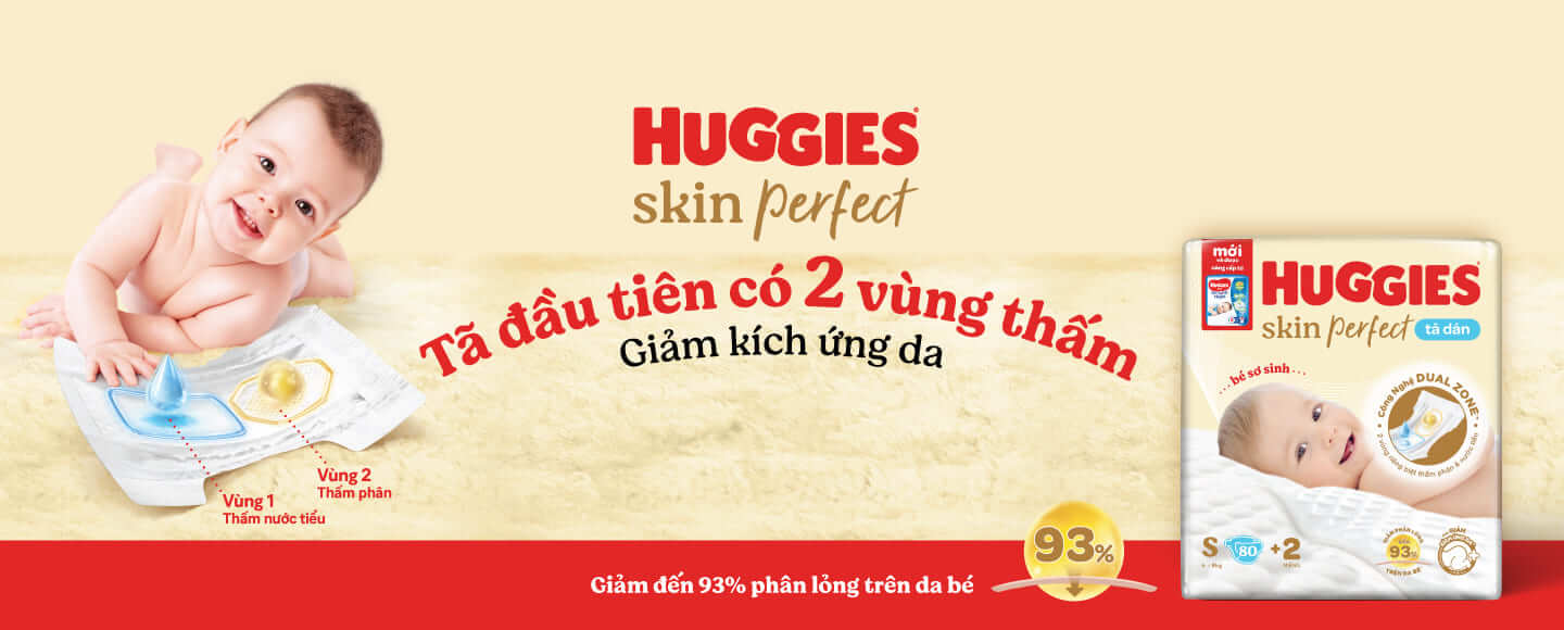 Tã dán Huggies Skin Perfect size S