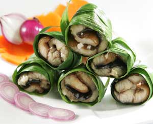 Món ăn cho bà bầu: Lươn nướng lá dừa