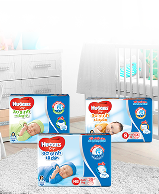 Dòng tã sơ sinh Huggies