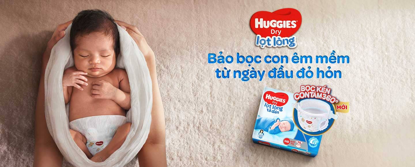 Dòng tã sơ sinh Huggies