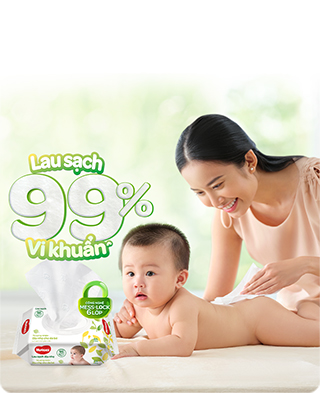 Khăn ướt em bé Huggies