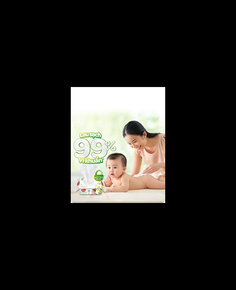 Khăn ướt em bé Huggies