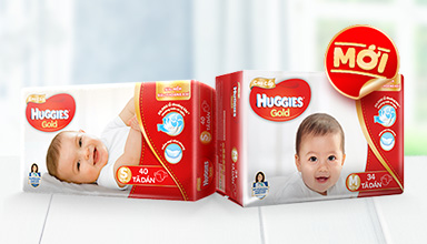 Tã dán cao cấp HUGGIES® GOLD