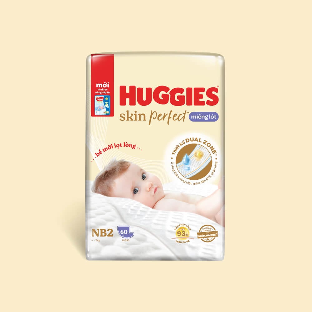 Miếng lót Huggies Skin Perfect size NB2