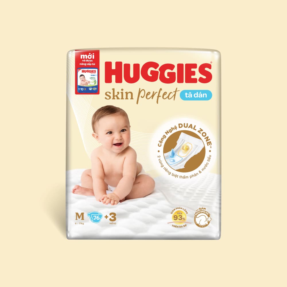 Tã dán Huggies Skin Perfect size M