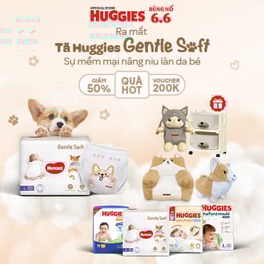 Pop up Huggies dry sơ sinh bọc kén con tằm