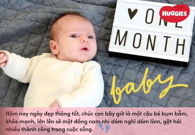 Lời chúc đầy tháng cho bé trai