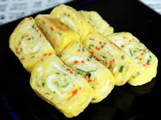 Món ăn cho bé: Trứng cuộn tôm đậu phụ