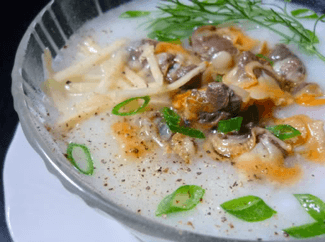 Thực đơn cho bé: Cháo sò huyết
