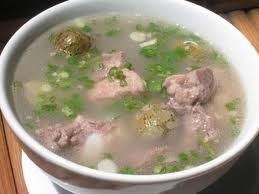 Món ăn cho bé: Canh chua thịt nạc