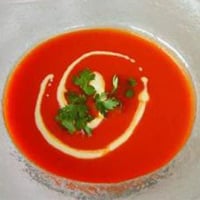Cháo gan nấu cà chua