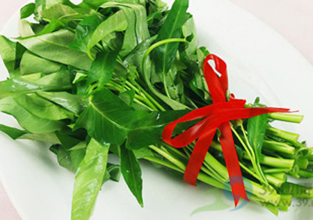 Cháo thịt rau muống Cháo thịt rau muống