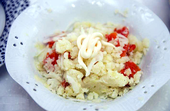 Nạc cua trộn khoai tây