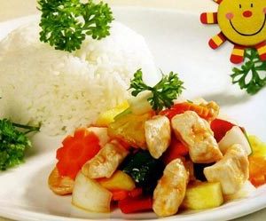 Cơm gà chua ngọt| Cơm gà chua ngọt|