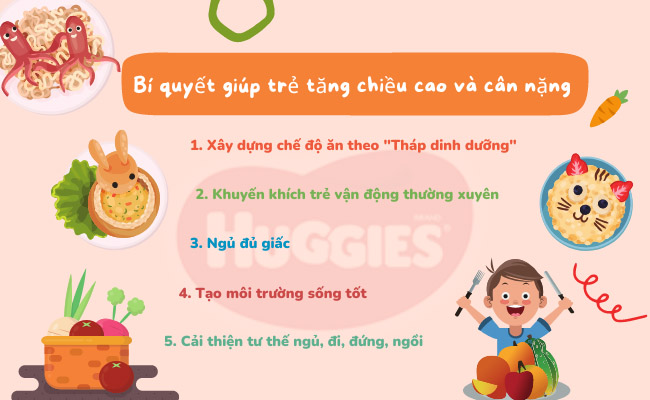 Chế độ dinh dưỡng giúp trẻ tăng chiều cao