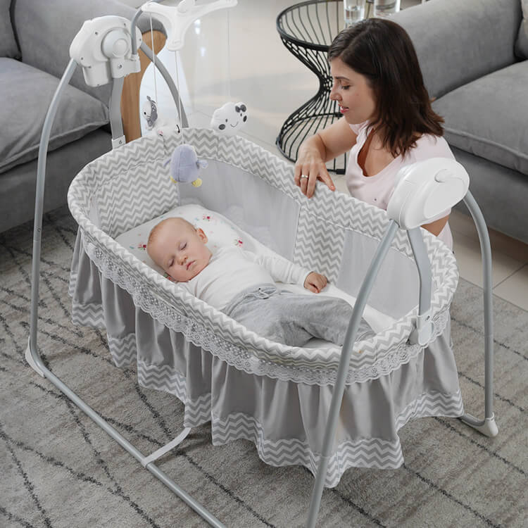 Nôi tự động đảm bảo an toàn và giúp bé ngủ ngon hơn