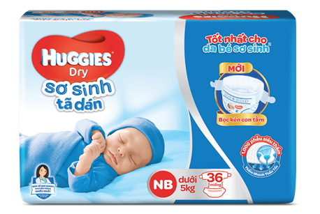 Tã sơ sinh với thiết kế Bọc Kén Con Tằm