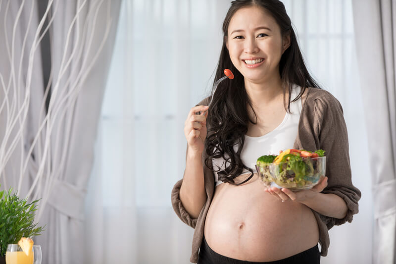chế độ dinh dưỡng giúp giảm động thai cho bà bầu