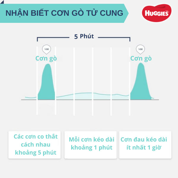 Mẹ bầu có thể sử dụng quy luật 5-1-1 để nhận biết cơn gò tử cung chính xác