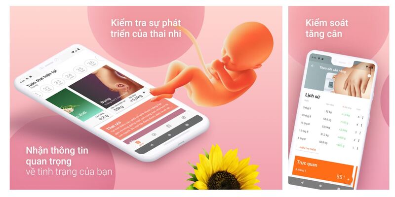 4. Cách tính tuổi thai online bằng app