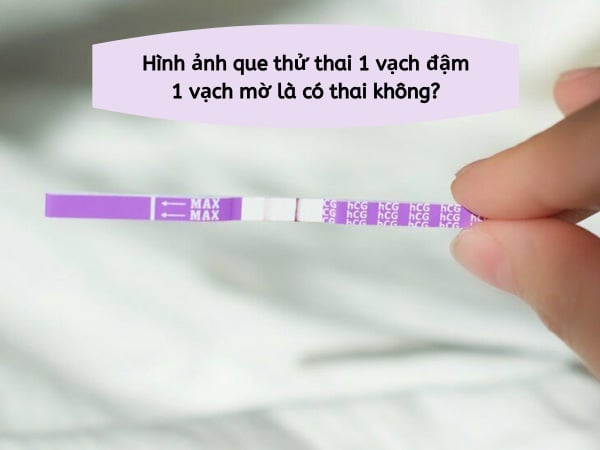 Hình Ảnh Que Thử Thai 2 Vạch Đậm, Mờ, Cách Xa Nhau Tự Chụp | Huggies