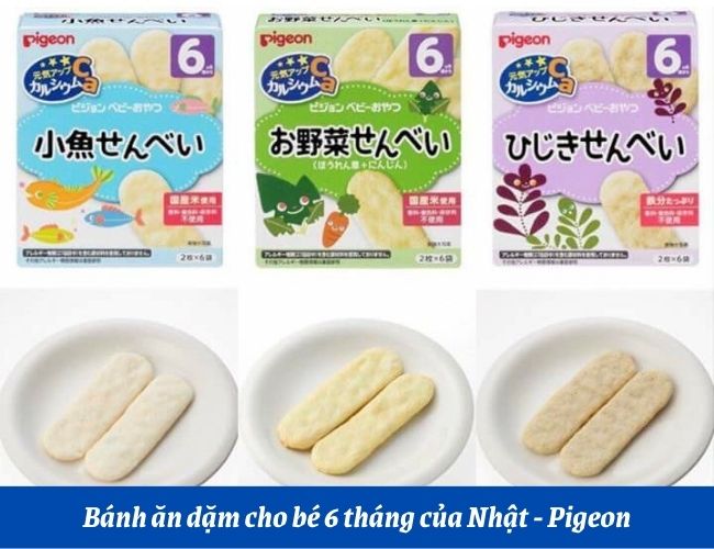 Bánh ăn dặm Pigeon cho bé của Nhật
