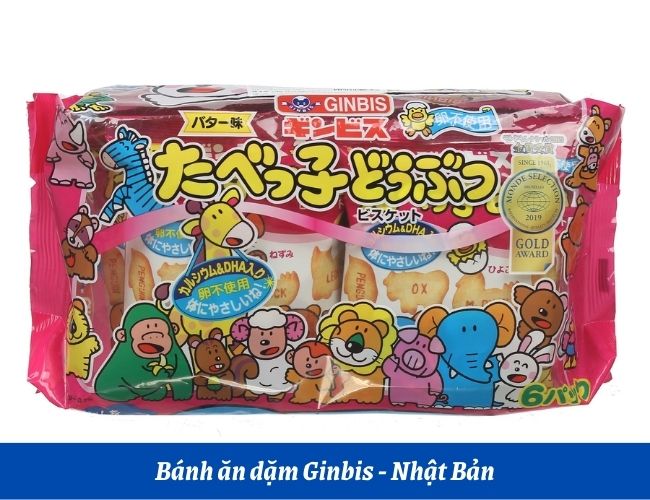Bánh ăn dặm Ginbis cho bé của Nhật