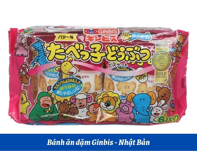 Bánh ăn dặm Ginbis mang lại nhỏ nhắn của Nhật