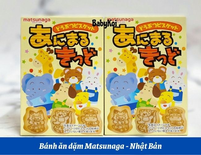 Bánh ăn dặm Matsunaga cho bé 6 tháng tuổi