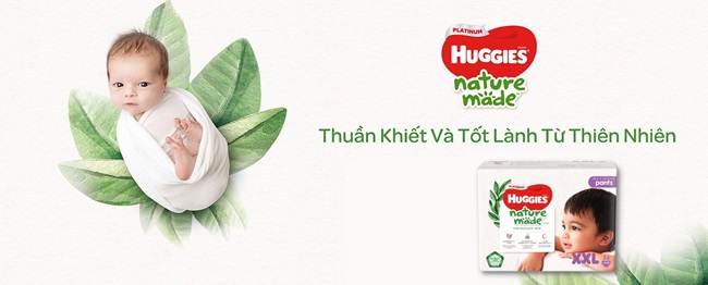 Tã quần Huggies Platinum Nature Made cao cấp