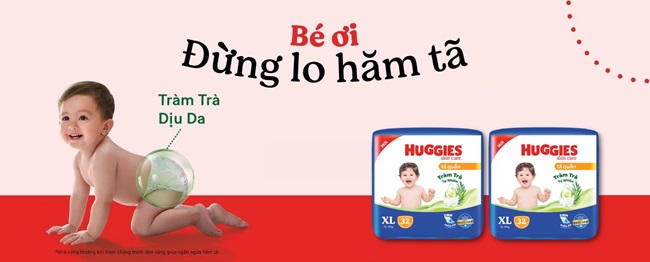  Tã quần Huggies Skincare Tràm trà