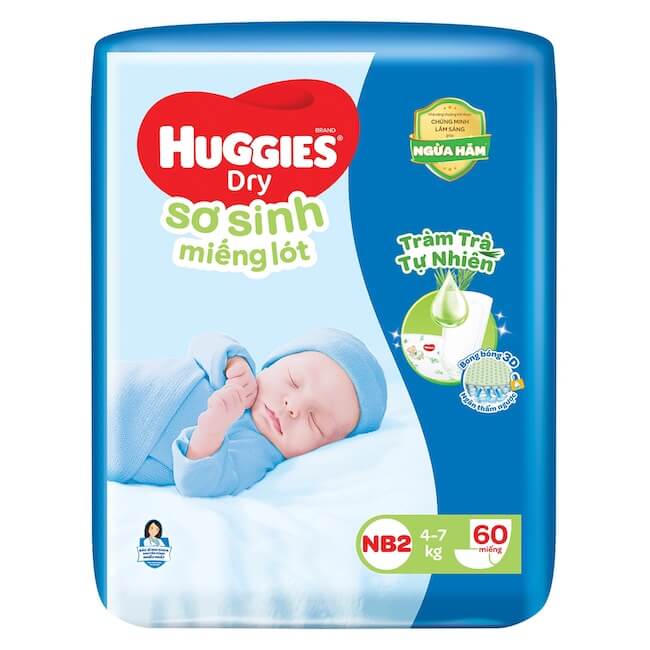 Miếng lót sơ sinh Huggies