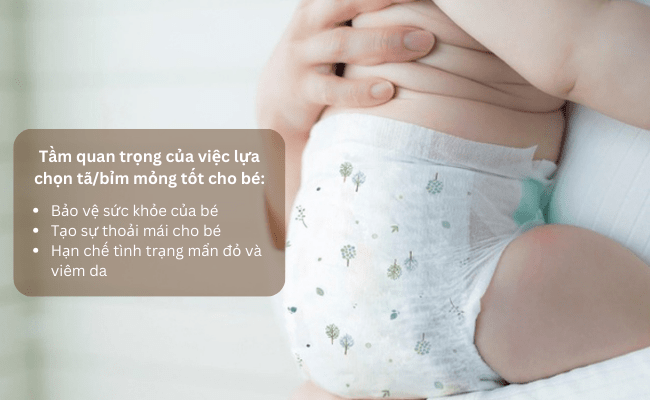 bỉm là một sản phẩm không thể thiếu trong suốt chặng đường bé lớn lên