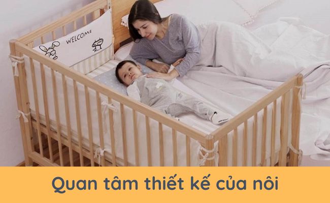 Quan tâm thiết kế của nôi khi chọn mua nôi