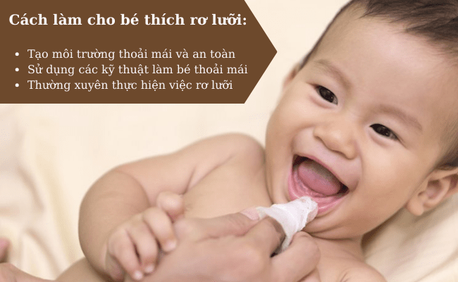 Làm cho trẻ thoải mái và thích thú khiến việc rơ lưỡi diễn ra dễ dàng hơn