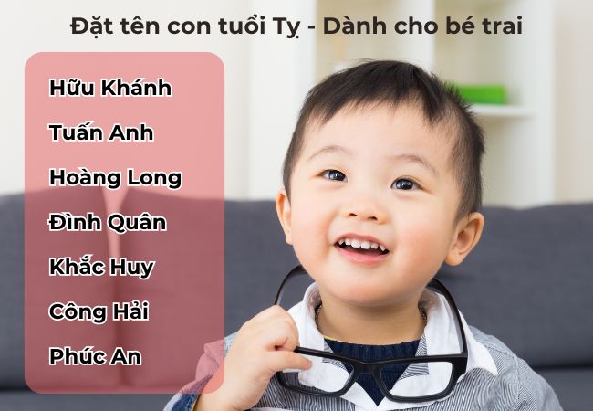 Đặt tên cho bé trai Ất Tỵ hợp phong thủy
