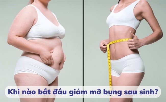 Thời điểm bắt đầu để giảm mỡ bụng sau sinh