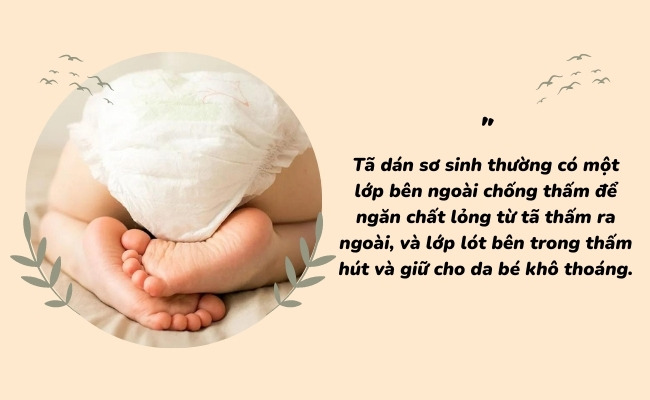 Tã dán cho trẻ sơ sinh là gì