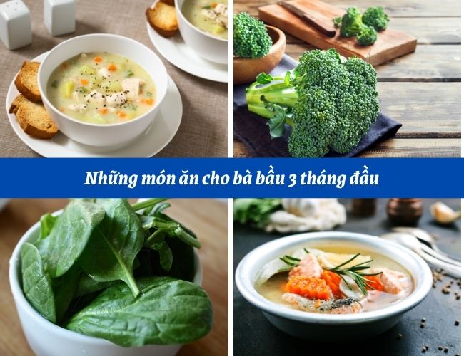 Những món ăn cho bà bầu 3 tháng đầu