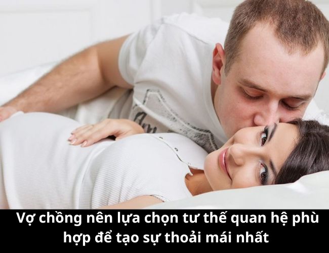 Lựa chọn tư thế quan hệ khi mang thai 3 tháng cuối an toàn