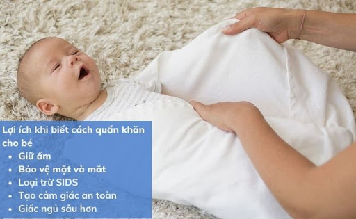 Lợi ích khi biết cách quấn khăn cho bé sơ sinh