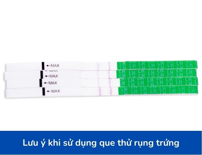 Lưu ý khi sử dụng que thử rụng trứng