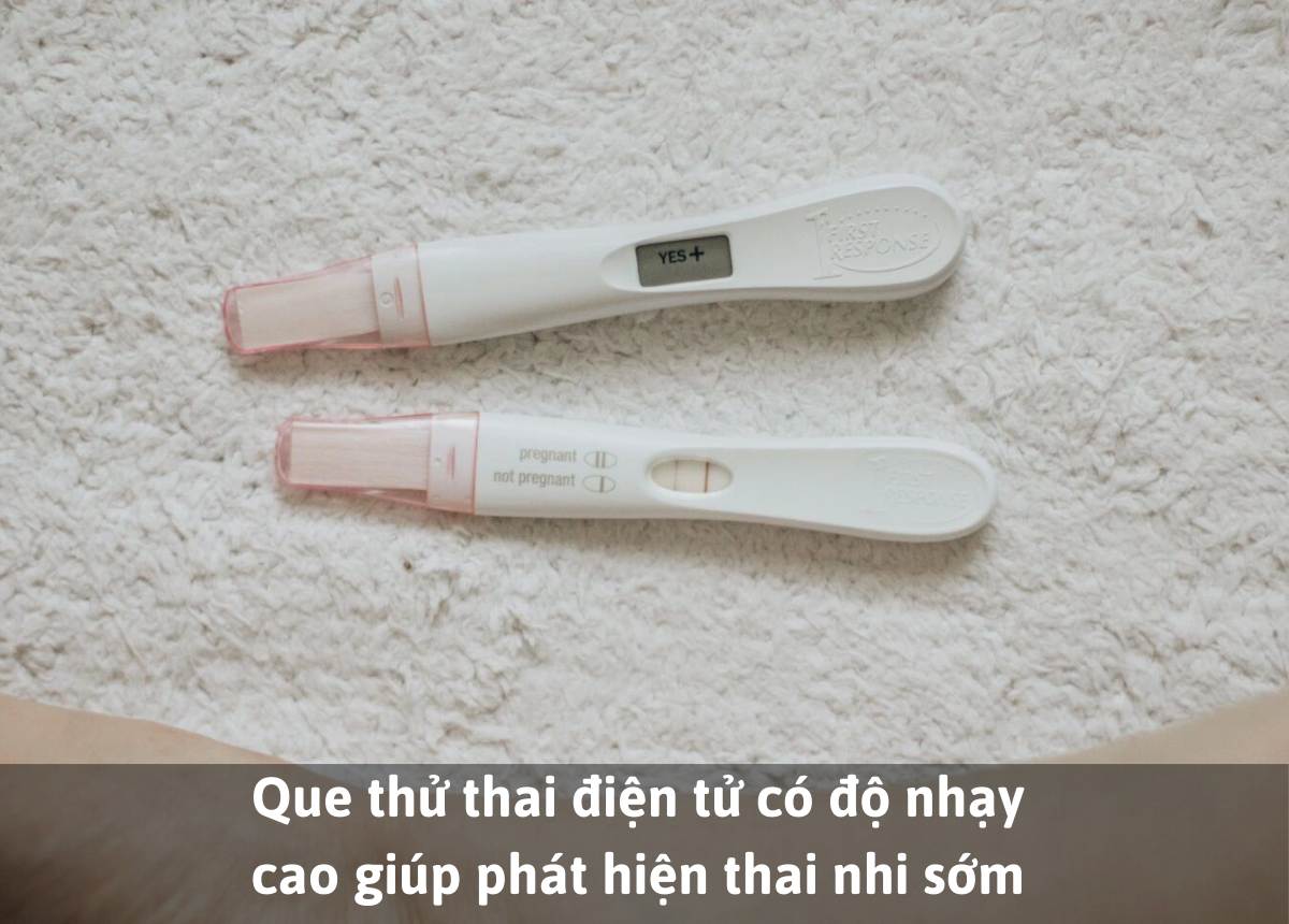 Que thử thai điện tử có độ nhạy cao giúp phát hiện thai nhi sớm