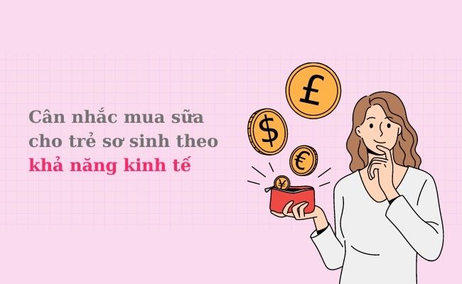 Chọn mua sữa phù hợp với khả năng kinh tế của gia đình