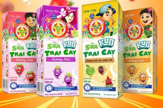 sữa hoa quả kun