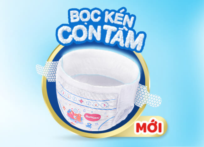 Tã dán lọt lòng Huggies với thiết kế Bọc Kén Con Tằm Mới là lựa chọn tốt nhất cho bé mới lọt lòng từ 1 ngày tuổi