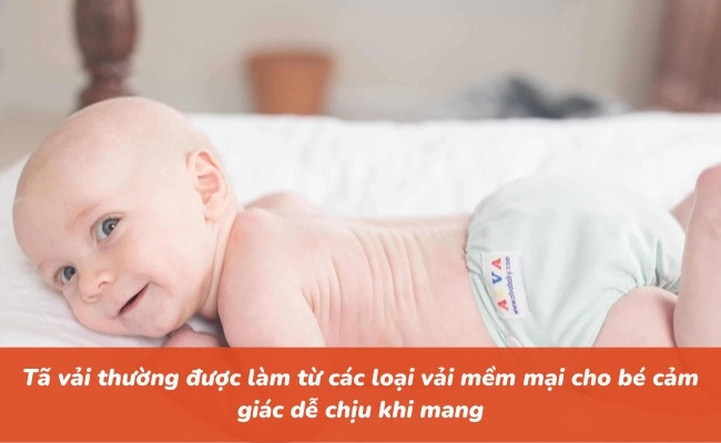 Tã vải là sản phẩm có thể tái sử dụng được nhiều lần