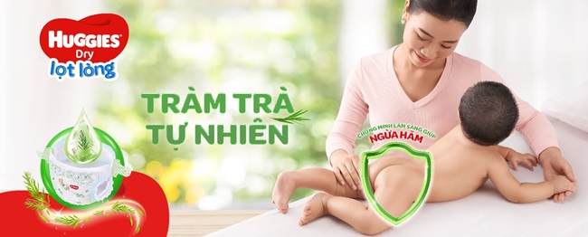 Tã Huggies tràm trà