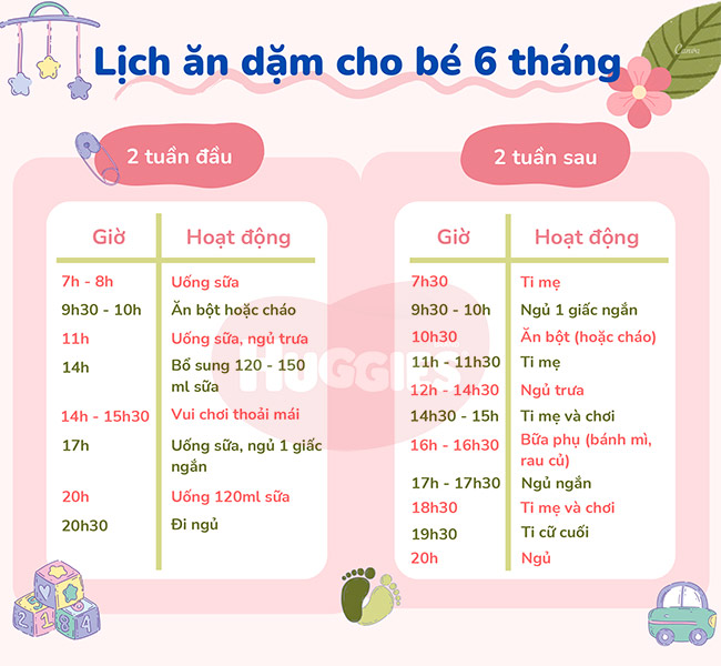 30+ Thực Đơn Ăn Dặm Cho Bé 6 Tháng Tăng Cân, Đủ Chất | Huggies