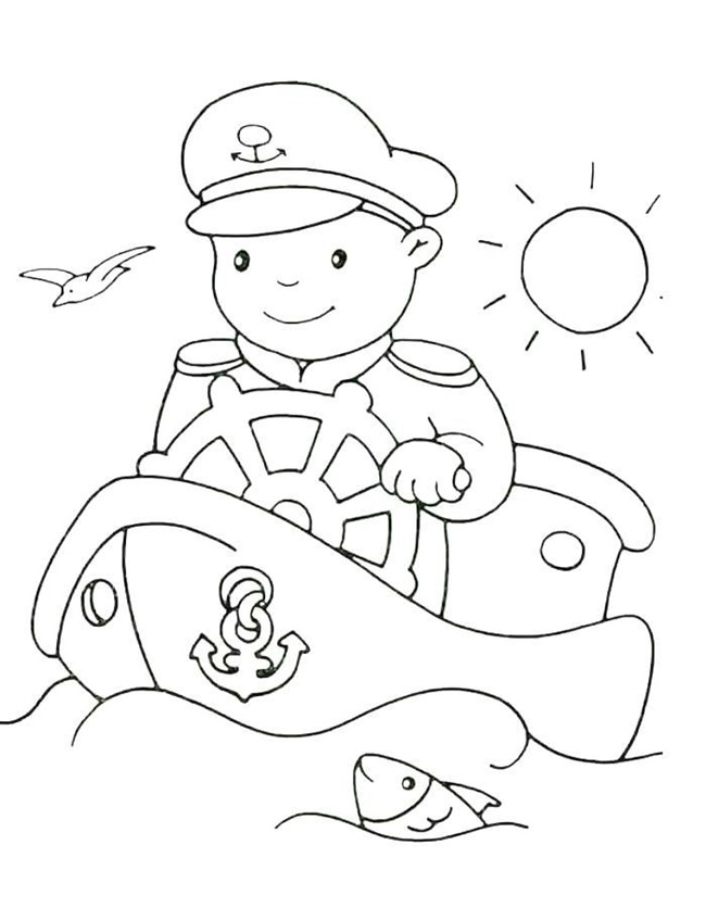 Tranh tô màu chú bộ đội hải quân cực ngầu 1